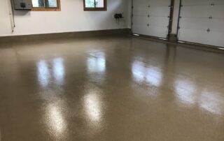 This image shows a clean garage floor.